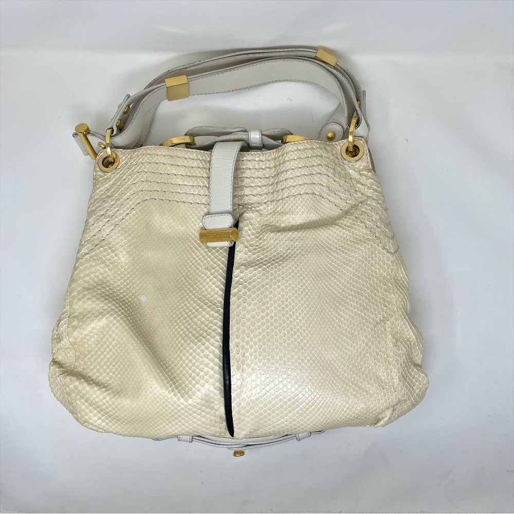 Jimmy Choo Authentic Python Snakeskin Hobo Bag Bu… - image 3